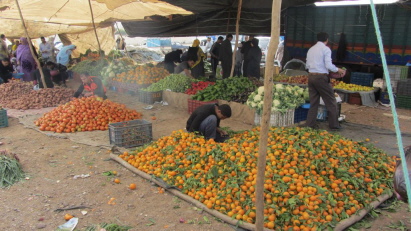 großer Gemüsestand großer Gemüsestand