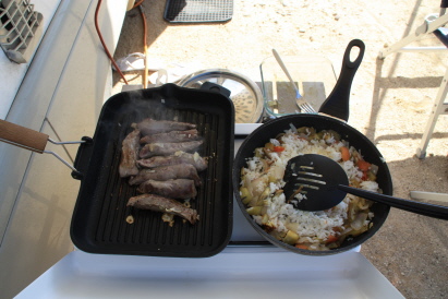 Lammfilets und Gemüsepfanne Lammfilets und Gemüsepfanne